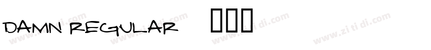 damn regular字体转换